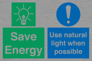 Save Energy - Use natural light when possible